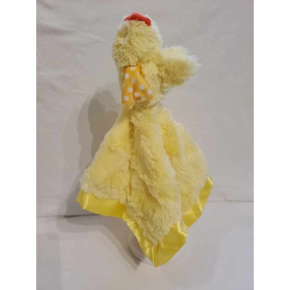 Cloud Island Baby Chick  Lovey Chicken Satin‎ Trim Embroidered Eyes Yellow 13